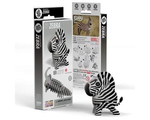 Пазл Eugy 3D Зоопарк Зебра (XEG-011)