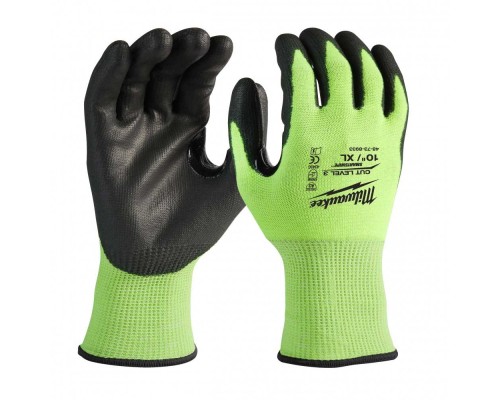 Захисні рукавиці Milwaukee сигнальні з опором порізам 3 рівня, 8/M (4932478131)