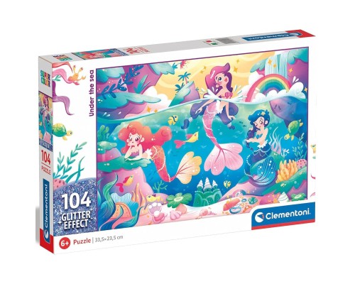 Пазл Clementoni Under the Sea серія Glitter Effect, 104 елементи (20149)