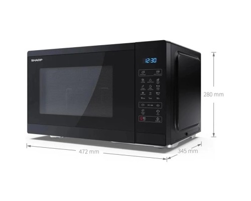 Мікрохвильова піч Sharp YC-MG252AE-B