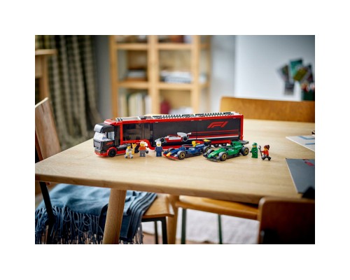 Конструктор LEGO City Вантажівка F1 з автомобілями RB20 та AMR24 (60445)