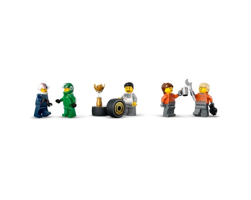 Конструктор LEGO City Вантажівка F1 з автомобілями RB20 та AMR24 (60445)
