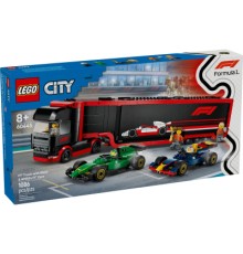 Конструктор LEGO City Вантажівка F1 з автомобілями RB20 та AMR24 (60445)