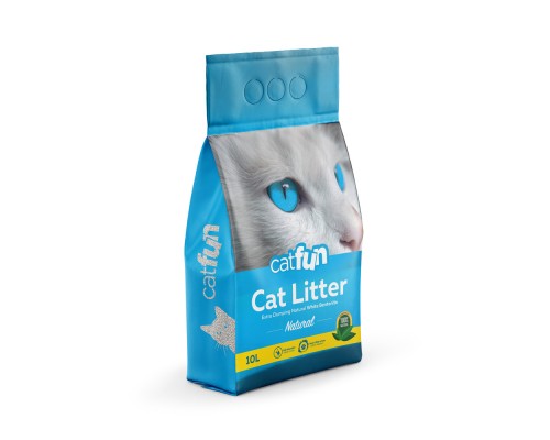 Наповнювач для туалету Catfun бентонітовий натуральний 10 л (8683655071513)