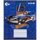 Зошит Kite Hot Wheels, 12 аркушів, коса лінія (HW25-235)
