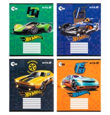 Зошит Kite Hot Wheels, 12 аркушів, коса лінія (HW25-235)