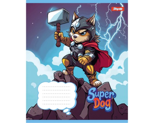 Зошит 1 вересня Super Dog А5 12 аркушів клітинка (768252)