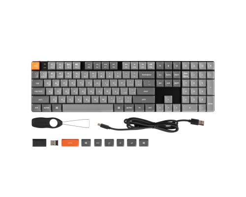 Клавіатура Keychron K5 Max Gateron MX 2.0 Brown White Led QMK Wireless/Bluetooth/USB-А UA Black (K5M-A3-UA)