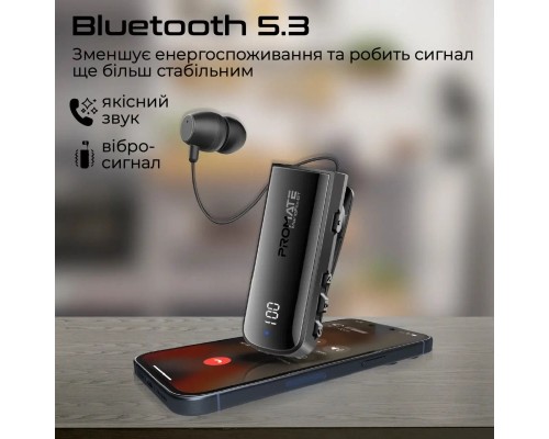 Навушники Promate Monoflix-bt Black (monoflix-bt.black)