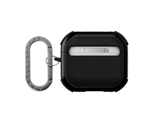 Чохол для навушників Armorstandart Panzer для Apple Airpods 4 Black (ARM82552) Чохол для навушників Armorstandart Panzer для Apple Airpods 4 Black (ARM82552)