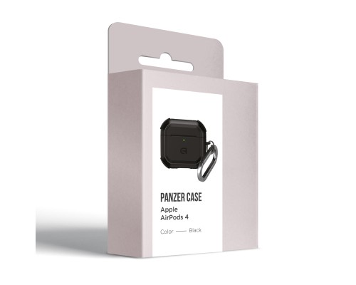 Чохол для навушників Armorstandart Panzer для Apple Airpods 4 Black (ARM82552) Чохол для навушників Armorstandart Panzer для Apple Airpods 4 Black (ARM82552)