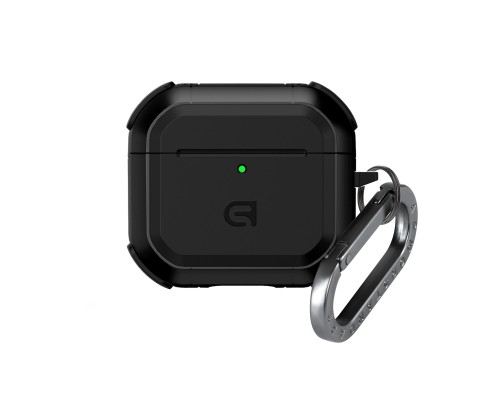 Чохол для навушників Armorstandart Panzer для Apple Airpods 4 Black (ARM82552) Чохол для навушників Armorstandart Panzer для Apple Airpods 4 Black (ARM82552)