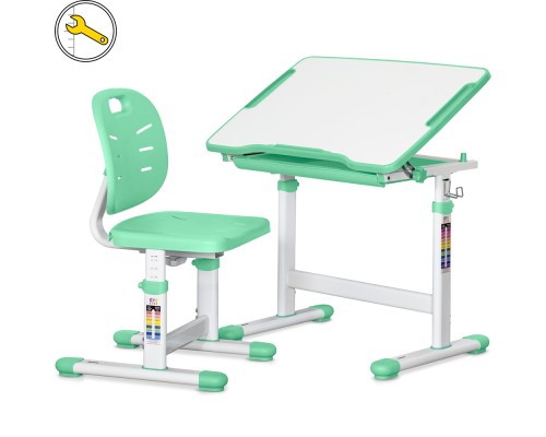 Парта зі стільцем Evo-kids Ergo Green (Evo-05 Ergo Z)