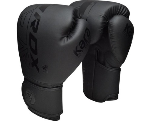 Боксерські рукавички RDX F6 Kara Matte Black 6 унцій (BGR-F6MB-6OZ)