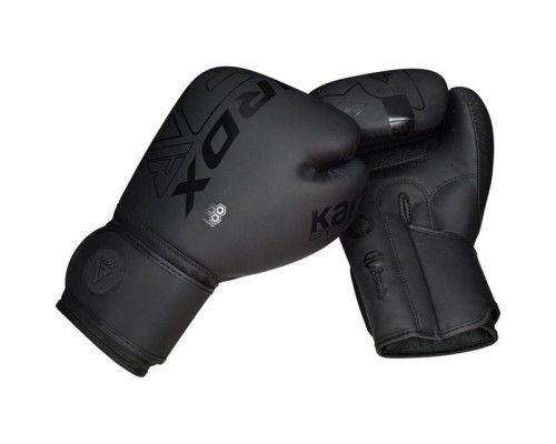 Боксерські рукавички RDX F6 Kara Matte Black 6 унцій (BGR-F6MB-6OZ)