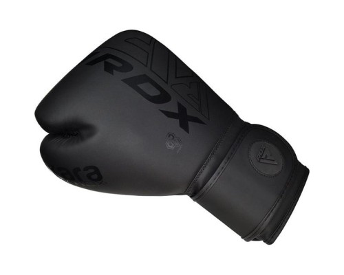 Боксерські рукавички RDX F6 Kara Matte Black 6 унцій (BGR-F6MB-6OZ)