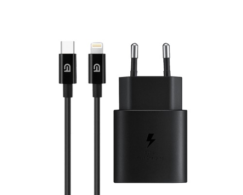 Зарядний пристрій Armorstandart AR-TA800 25W USB-C + cable USB-C to Lightning black (ARM77721)