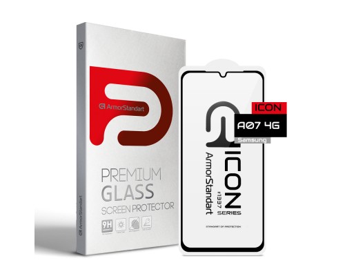 Скло захисне Armorstandart Icon Samsung A07 4G Black (ARM86508)