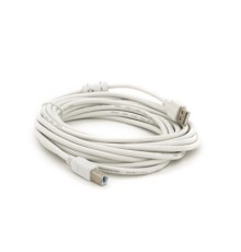 Кабель для принтера USB 2.0 AM/BM 5.0m ferrite white Voltronic (YT-AM/BM-5.0W)