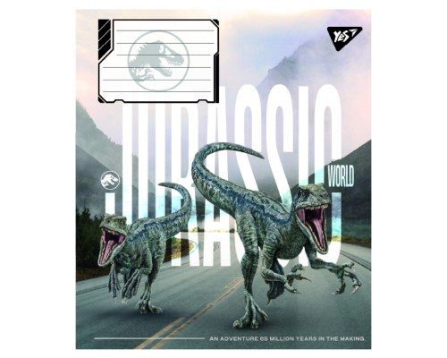 Зошит Yes JURASSIC WORLD ALIVE А5 60 аркушів клітинка (767688)