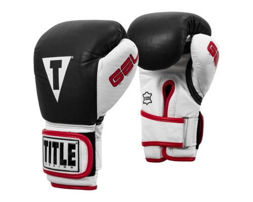 Боксерські рукавички Title Boxing Gel World Black M 12oz (GTWBG M BK)