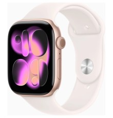Смарт-годинник Apple Watch Series 11 GPS 46mm Rose Gold Aluminium Case with Light Blush Sport Band - S/M (MEV64RK/A)