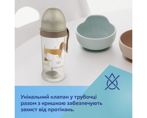Поїльник-непроливайка Canpol babies DOGS непроливайка з трубочкою і обтяжувачем (56/510_bro)