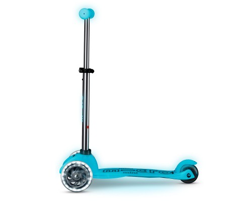Самокат Micro Mini Deluxe Glow LED льодовик аква (MMD218)
