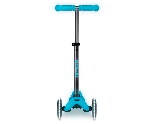 Самокат Micro Mini Deluxe Glow LED льодовик аква (MMD218)