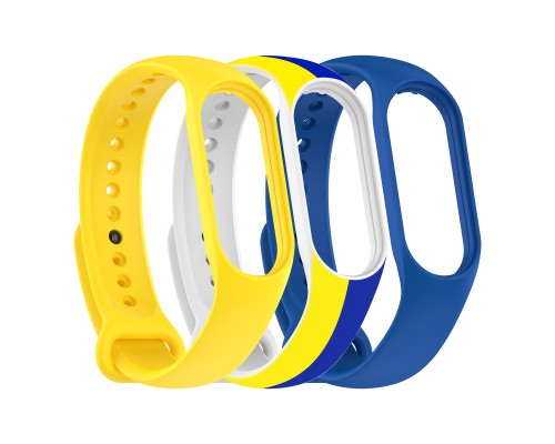 Ремінець до фітнес браслета Armorstandart комплект 3шт Xiaomi Mi Band 4/3 Ukraine (ARM87025)