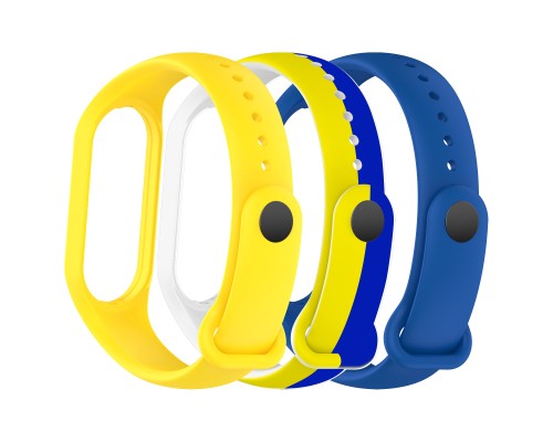 Ремінець до фітнес браслета Armorstandart комплект 3шт Xiaomi Mi Band 4/3 Ukraine (ARM87025)