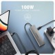 Концентратор AXAGON USB-C to 3xUSB-A + HDMI 5Gbps + PD 100W 1.0m grey (HMC-5H)