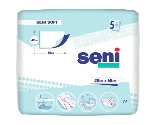 Пелюшки для малюків Seni Soft 40x60 см 5 шт (5900516690304)