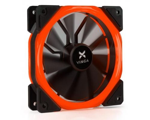 Кулер до корпусу Vinga LED fan-02 red