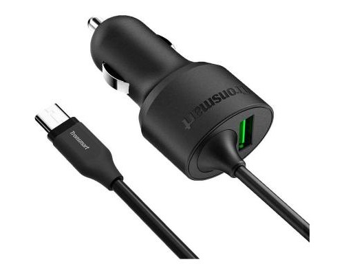 Зарядний пристрій Tronsmart CCTA QC3.0 & Type-C Car Black (211281)