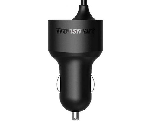 Зарядний пристрій Tronsmart CCTA QC3.0 & Type-C Car Black (211281)
