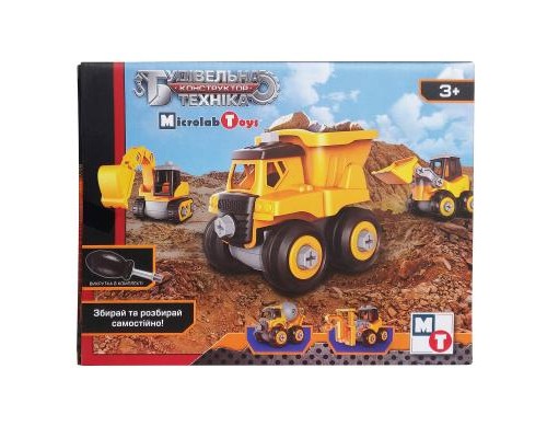 Конструктор Microlab Toys Будівельна техніка - трактор (MT8910А) Конструктор Microlab Toys Будівельна техніка - трактор (MT8910А)
