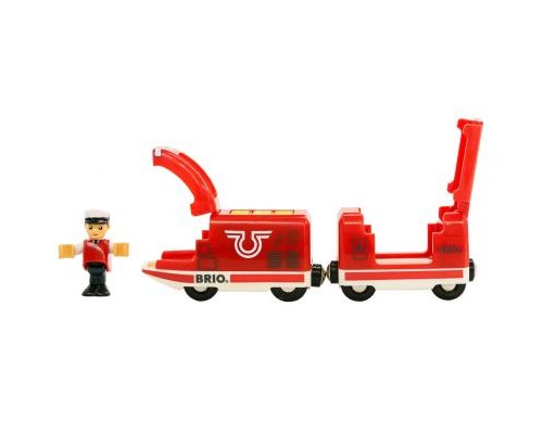 Залізниця Brio World Поїзд USB зарядка, вагон, машиніст (33746)