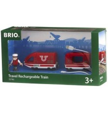 Залізниця Brio World Поїзд USB зарядка, вагон, машиніст (33746)