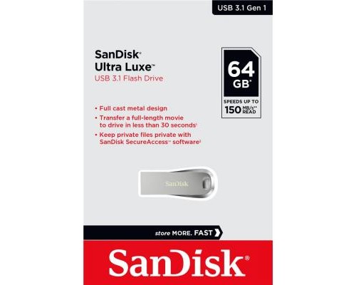 USB флеш накопичувач SanDisk 64GB Ultra Luxe USB 3.1 (SDCZ74-064G-G46) 