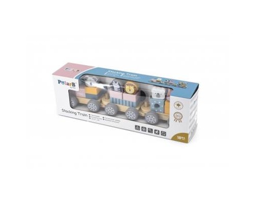 Розвиваюча іграшка Viga Toys PolarB Потяг з тваринами (44015)