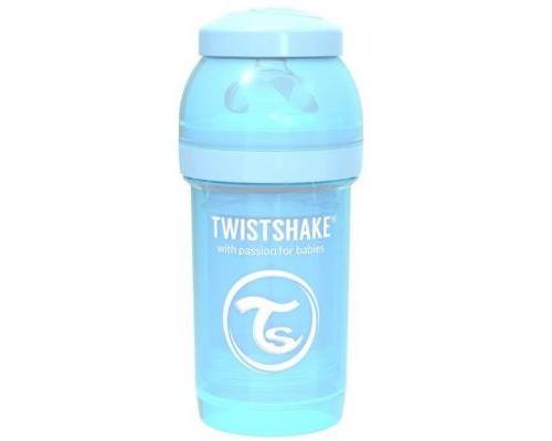 Пляшечка для годування Twistshake антиколькова 180 мл, світло-блакитна (69857/78250)