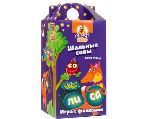 Настільна гра Vladi Toys Шалені сови. Бачу слово! (рос.) (VT8033-02) Настільна гра Vladi Toys Шалені сови. Бачу слово! (рос.) (VT8033-02)