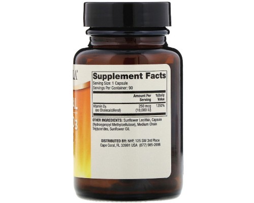 Вітамін Dr. Mercola Вітамін D3 Ліпосомальний, 10000 МО, Liposomal Vitamin D3, 90 (MCL-03201)
