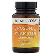 Вітамін Dr. Mercola Вітамін D3 Ліпосомальний, 10000 МО, Liposomal Vitamin D3, 90 (MCL-03201)