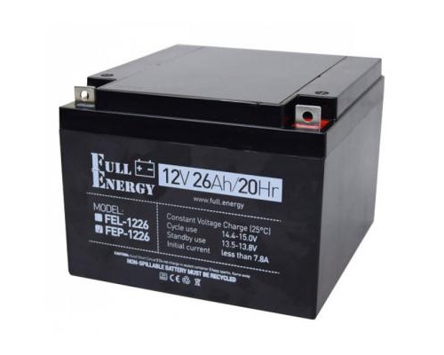 Батарея до ДБЖ Full Energy 12В 26Ач (FEP-1226) Батарея до ДБЖ Full Energy 12В 26Ач (FEP-1226)