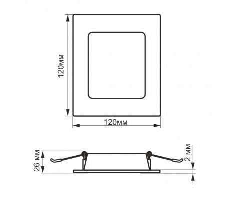 Світильник Videx LED 6W 5000K 220V (VL-DLBS-065)