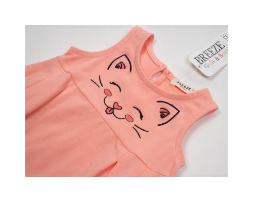 Плаття дитяче Breeze з котиком (15694-86G-peach)