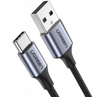 Дата кабель USB 2.0 AM to Type-C 2.0m US284 Angled Alum. Braid (Black) Ugreen (50942)