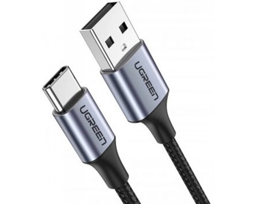 Дата кабель USB 2.0 AM to Type-C 2.0m US284 Angled Alum. Braid (Black) Ugreen (50942)